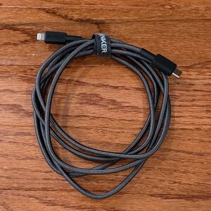 Anker Black and Gray Braided Cable 6’